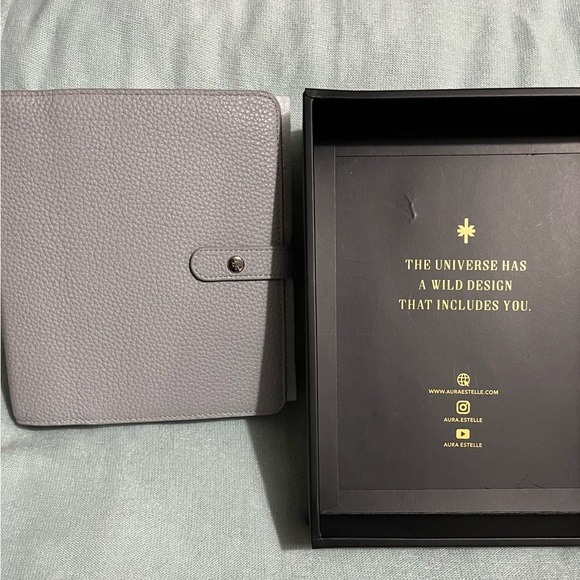 Aura Estelle Leather Planner Cover Personal Wide - Picture 10 of 14